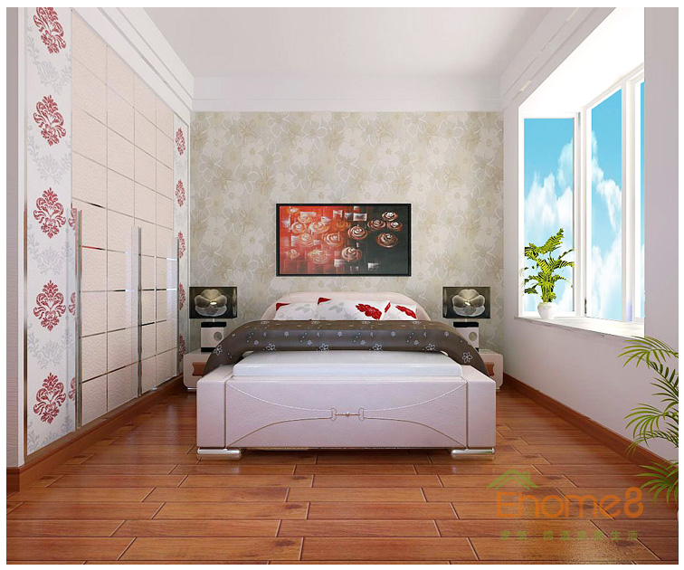 北大陽光次臥裝修效果圖1