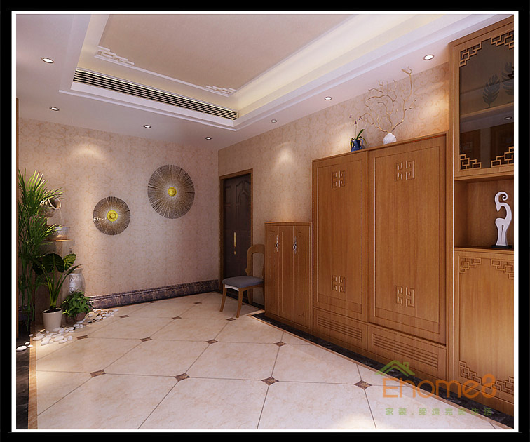 東岸花園入戶玄關(guān)裝修效果圖