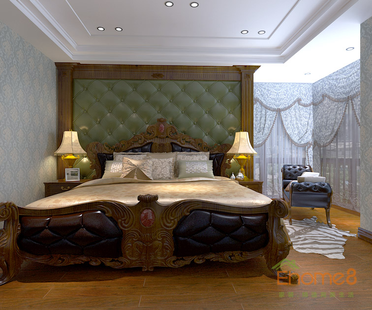 東郡三房一廳臥室裝修效果圖2