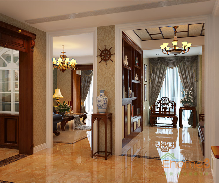 東郡三房一廳113平米休息間裝修效果圖1