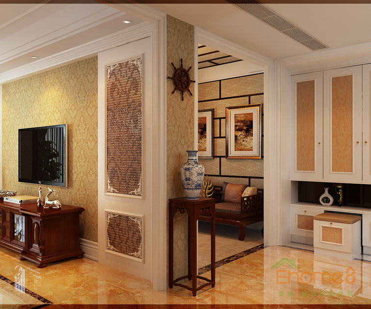 東郡三房一廳113平米玄關裝修效果圖1