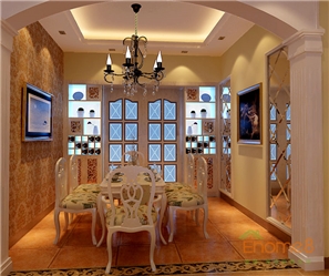 鳳起新都128平米古典歐式風(fēng)格裝修效果圖