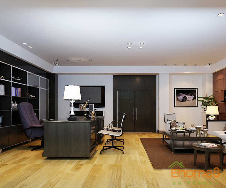 美式簡單舒適總經理辦公室裝修效果圖123456