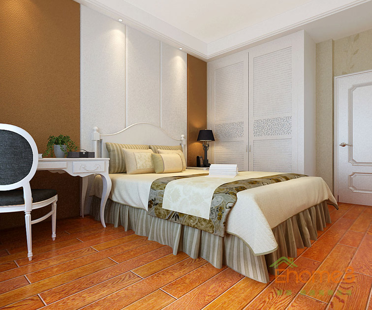 三房一廳112㎡歐洲復(fù)古風(fēng)格客房裝修效果圖1