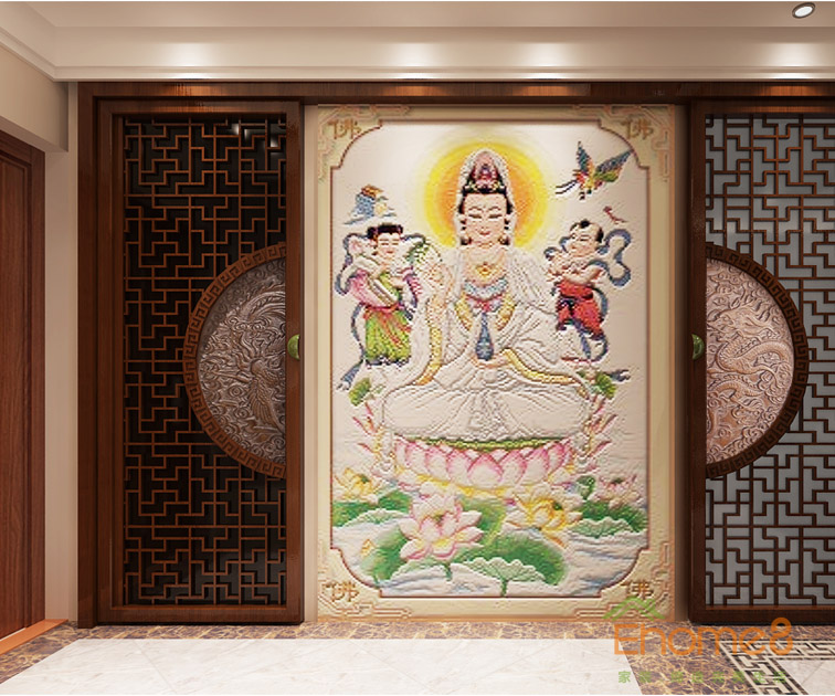 37㎡小戶型中式風(fēng)格入戶裝修效果圖1124