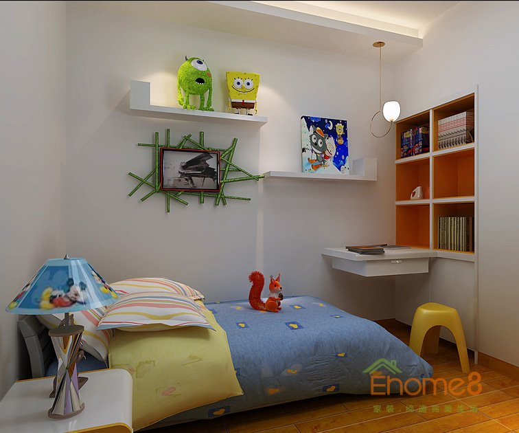 128㎡躍層美式風格兒童房裝修效果圖