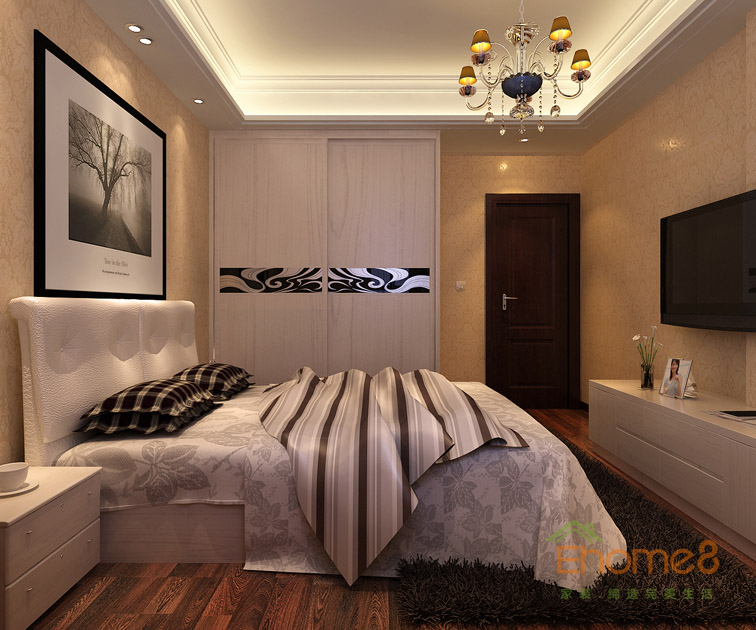 142㎡四房一廳法式風格臥室裝修效果圖22874