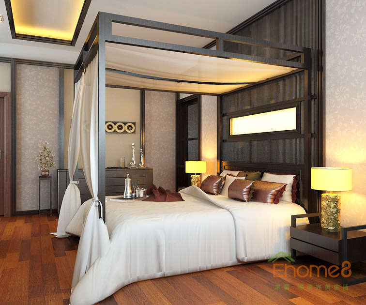 179㎡復式中式簡約風格主臥裝修效果圖63