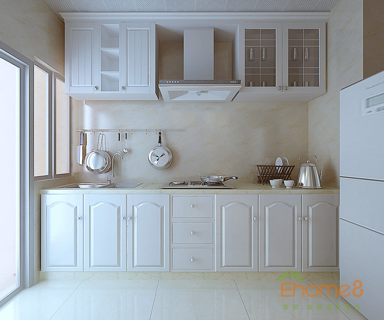 71㎡兩房一廳歐式風(fēng)格廚房裝修效果圖