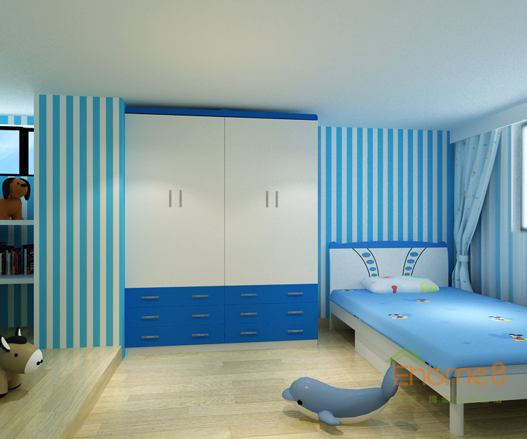 172㎡躍層法式風(fēng)格兒童房裝修效果圖