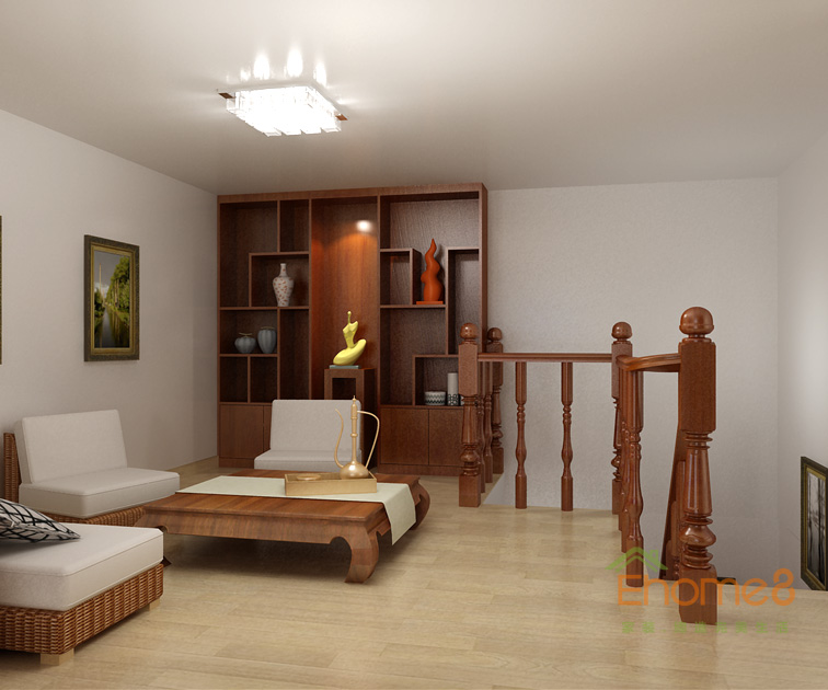 172㎡躍層法式風(fēng)格休閑處裝修效果圖