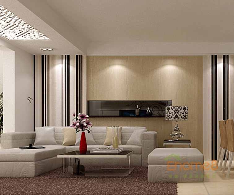 132㎡四房一廳歐式風(fēng)格客廳沙發(fā)裝修效果圖